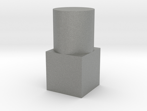 Small Geometric Object for Testing Finishes in Gray PA12