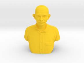 Young Gandhi in Yellow Processed Versatile Plastic: Medium