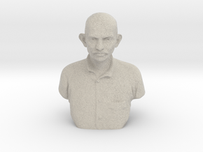 Young Gandhi in Natural Sandstone: Medium