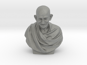 Gandhi bust in Gray PA12: Medium