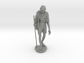 Gandhi with Stick in Gray PA12: Medium