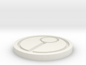 1x Tau Token Objective Marker in White Natural Versatile Plastic
