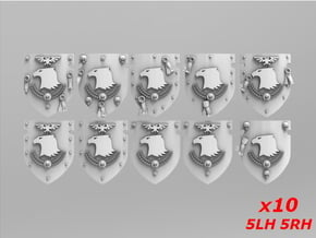 Raptor Shields V1 Sprue 2 in Smooth Fine Detail Plastic