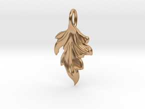 Woodland Wonders Leaf Charm in Polished Bronze