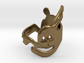 Run Rabbit Ring in Natural Bronze