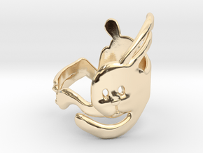 Run Rabbit Ring in 14K Yellow Gold
