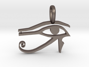 Eye Of Horus in Polished Bronzed-Silver Steel