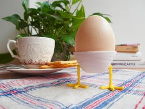 Little Feet - Eggcup (Body) in White Natural Versatile Plastic