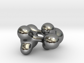 Cumulus Cufflink #301 in Fine Detail Polished Silver