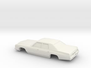 1/43 1974 Dodge Monaco Sedan in White Natural Versatile Plastic