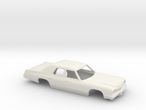 1/43 1974 Dodge Monaco Sedan open Windows in White Natural Versatile Plastic
