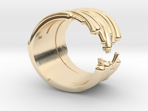 Warped Ring in 14k Gold Plated Brass: 8.5 / 58