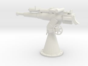 1/35 Scale 3 Inch 23 Cal AA Gun in White Natural Versatile Plastic
