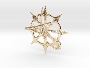 Anarchy Star pendant in 14K Yellow Gold