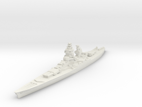 Gascogne battleship 1/1800 in White Natural Versatile Plastic