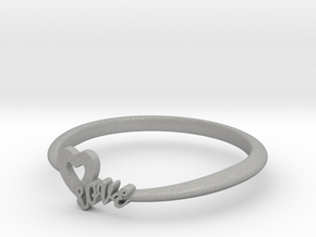 KTFRD01 Heart LOVE Fancy Ring design in Aluminum