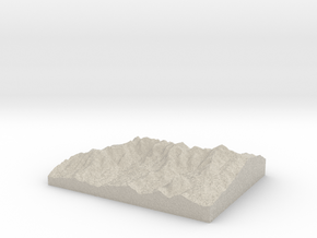 Model of Mazgirt İlçesi in Natural Sandstone