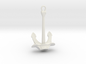 1/72 DKM Stern anchor (port side) 9T in White Natural Versatile Plastic