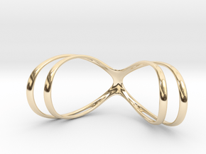 Splint - double helix in 14k Gold Plated Brass: 9.75 / 60.875