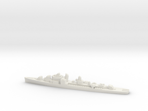 USS Thomas E. Fraser destroyer ml 1:1800 WW2 in White Natural Versatile Plastic