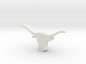 UT Longhorn in White Natural Versatile Plastic