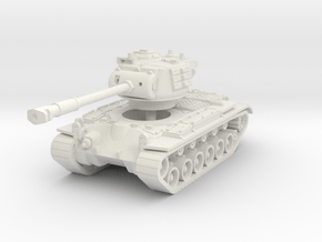M46 Patton 1/76 in White Natural Versatile Plastic