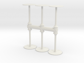 Bar Table (x6) 1/35 in White Natural Versatile Plastic