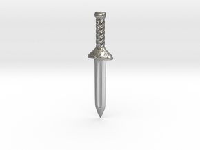 Small Norse Dagger in Natural Silver