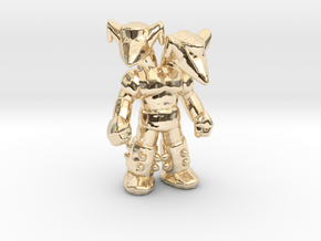 Mazinger Z Doublas 55mm monster mech kaiju in 14k Gold Plated Brass