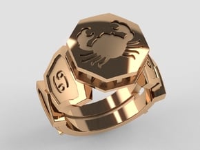 Cancer Ring in Polished Bronze: 10 / 61.5