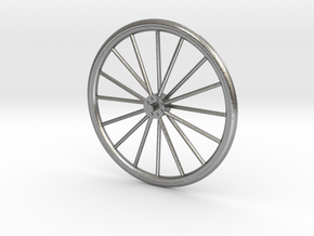 bicycle wheel spinner component in Natural Silver