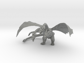 Ghidorah kaiju monster miniature for games & rpg in Gray PA12
