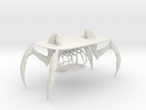 Human crab table in White Natural Versatile Plastic: 1:10