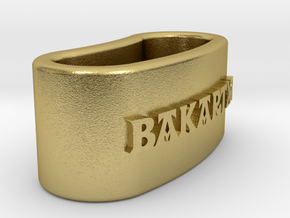BAKARTXO napkin ring with daisy in Natural Brass