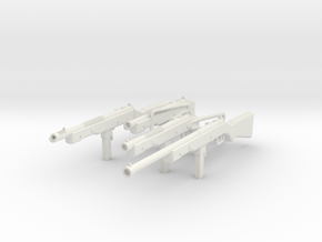 Reising Submachine Gun - Family - 1:16 in White Natural Versatile Plastic
