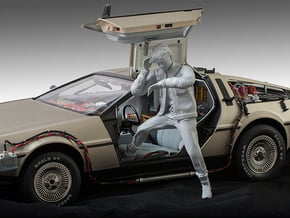 Driver Figure for 1/18 Scale DeLorean in Tan Fine Detail Plastic