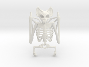 Bat Skeleton Napkin Ring in White Premium Versatile Plastic