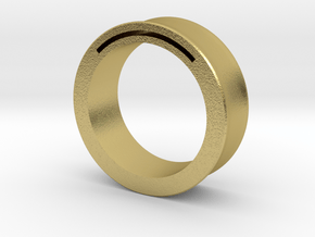 simpleband_nfc_rfid_ring9.5 in Natural Brass