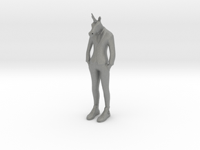 Unicorn Man in Gray PA12