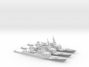 1/3000 General Dynamics FFG(X) Proposal Set of 3 in Tan Fine Detail Plastic