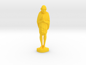 Ivory Gandhi v3 in Yellow Processed Versatile Plastic: Medium