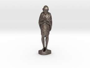 Ivory Gandhi v3 in Polished Bronzed-Silver Steel: Medium