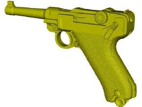 1/16 scale Luger P-08 Parabellum 1908 pistol x 1 in Tan Fine Detail Plastic