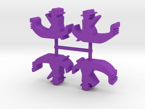 Gondola, 4-set in Purple Processed Versatile Plastic