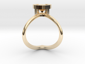 Cristopher's Engagement Ring in 14k Gold Plated Brass