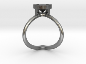 Cristopher's Engagement Ring in Natural Silver