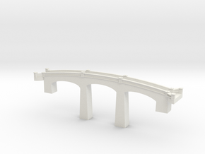 Dellwood 3 Arch Bridge in White Natural Versatile Plastic