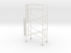 1/50th Scaffold Two Stage in White Natural Versatile Plastic