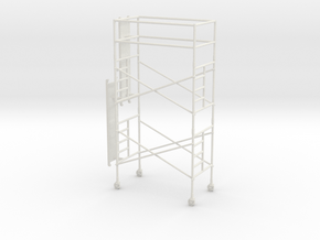 1/64th Scaffold Two Stage in White Natural Versatile Plastic