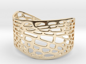 Dragonfly Wing Bracelet - Medium in 14k Gold Plated Brass